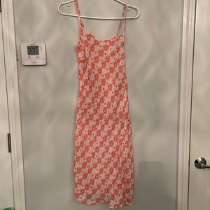 Printed slip dress